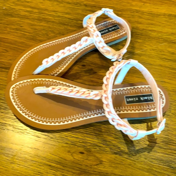 Black Rivet Shoes Black Rivet Light Pink In Color Sandals Like New